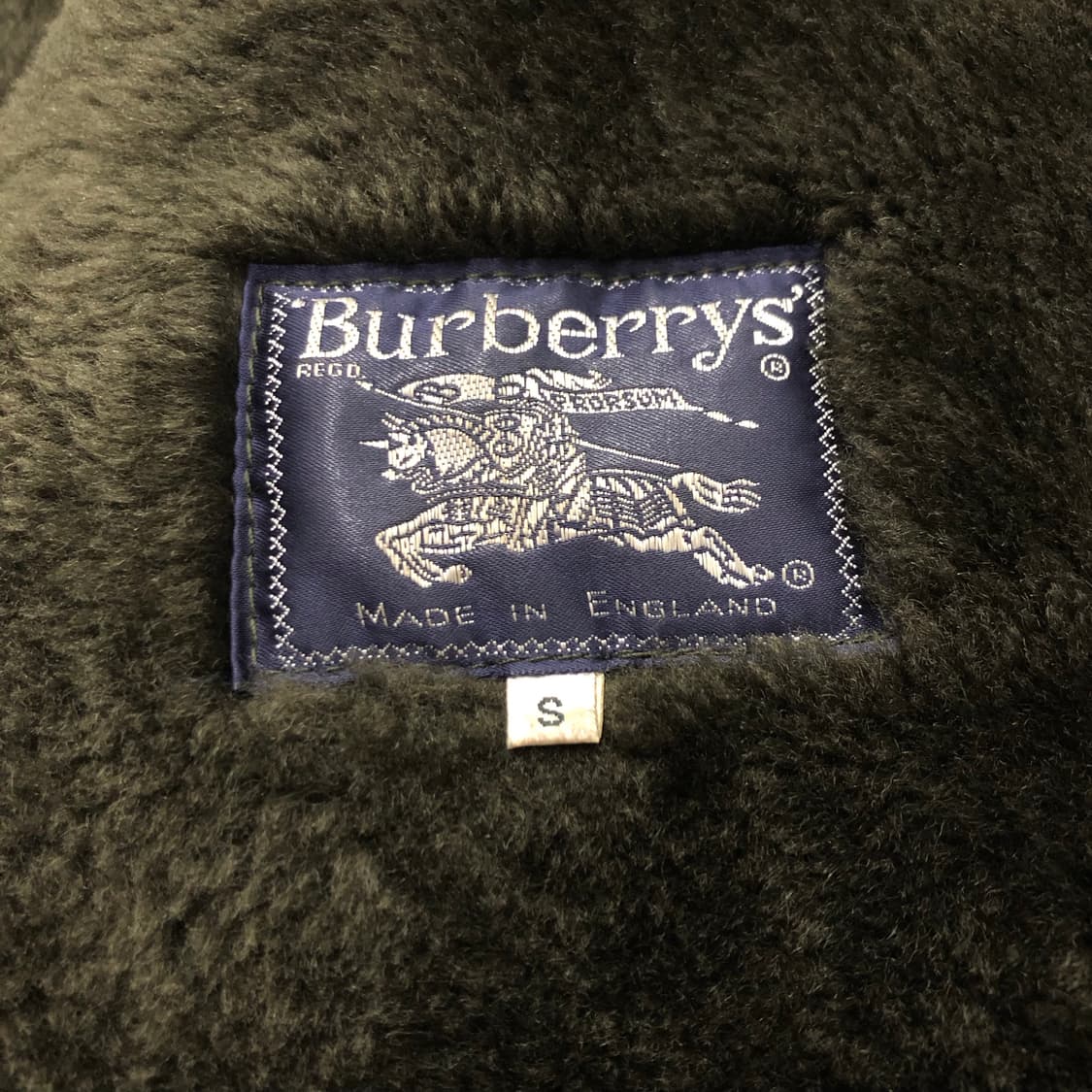 버버리 잉글랜드 영국 빈티지 양털 무스탕 자켓 S 상품이미지4