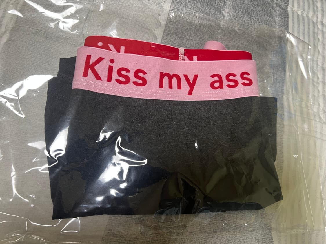키마애 팬티 M 차콜 새상품 판매합니다! kiss my ass 상품이미지2