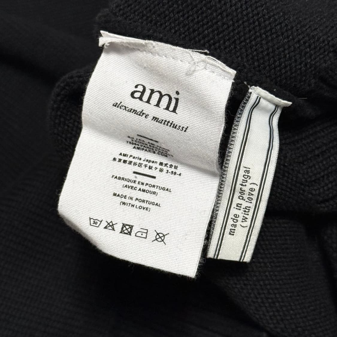 XL 아미 블랙 코튼 니트 상품이미지5