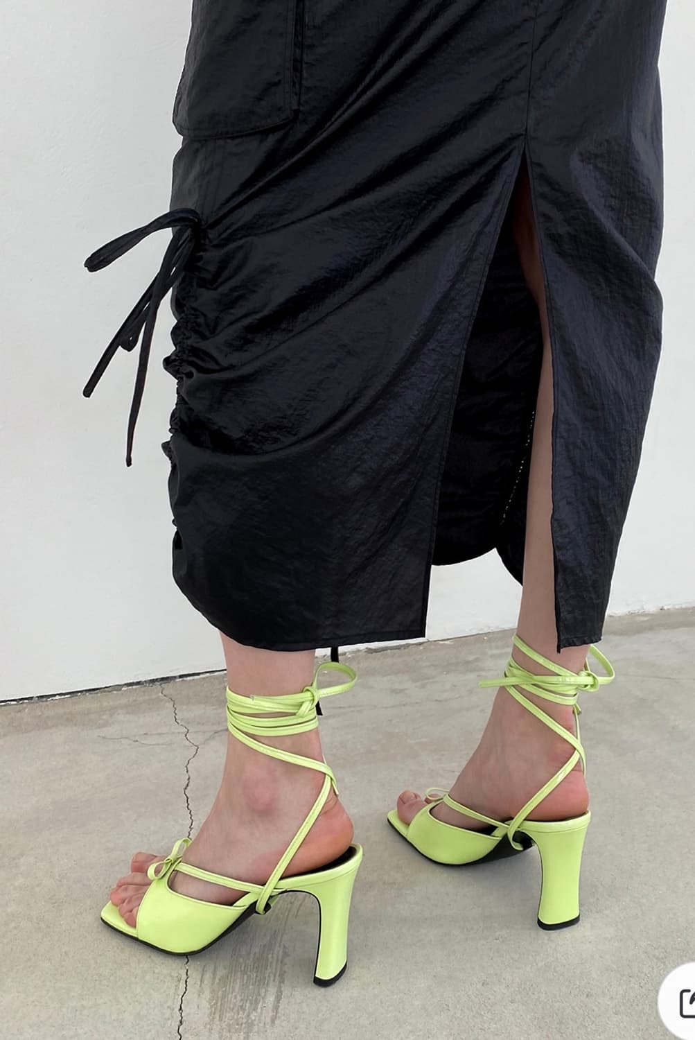 새상품) 드래곤블루스 스트링 셔링 카고 스커트 상품이미지10