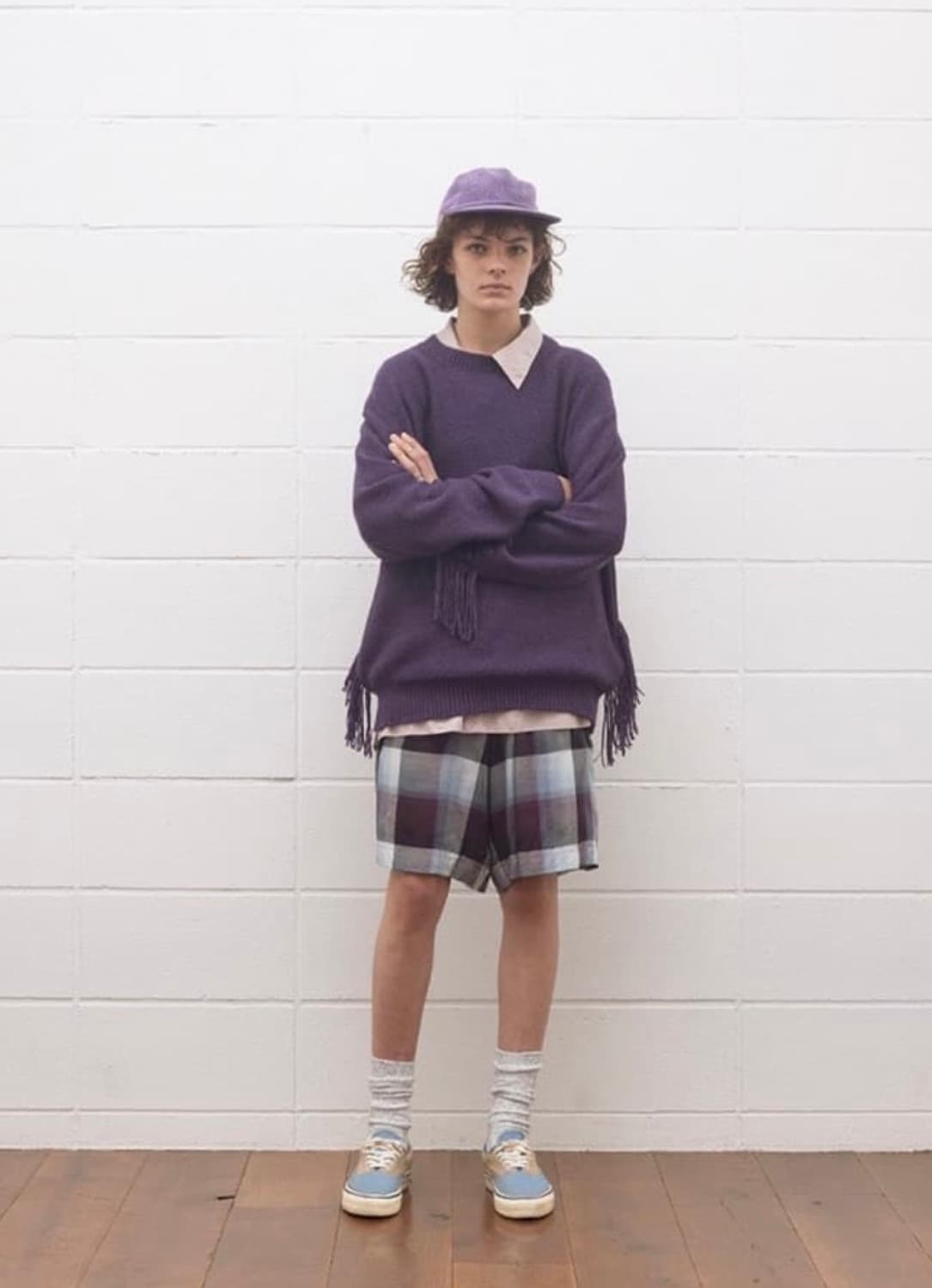 언유즈드 22s/s  실크 프린지 니트 상품이미지1