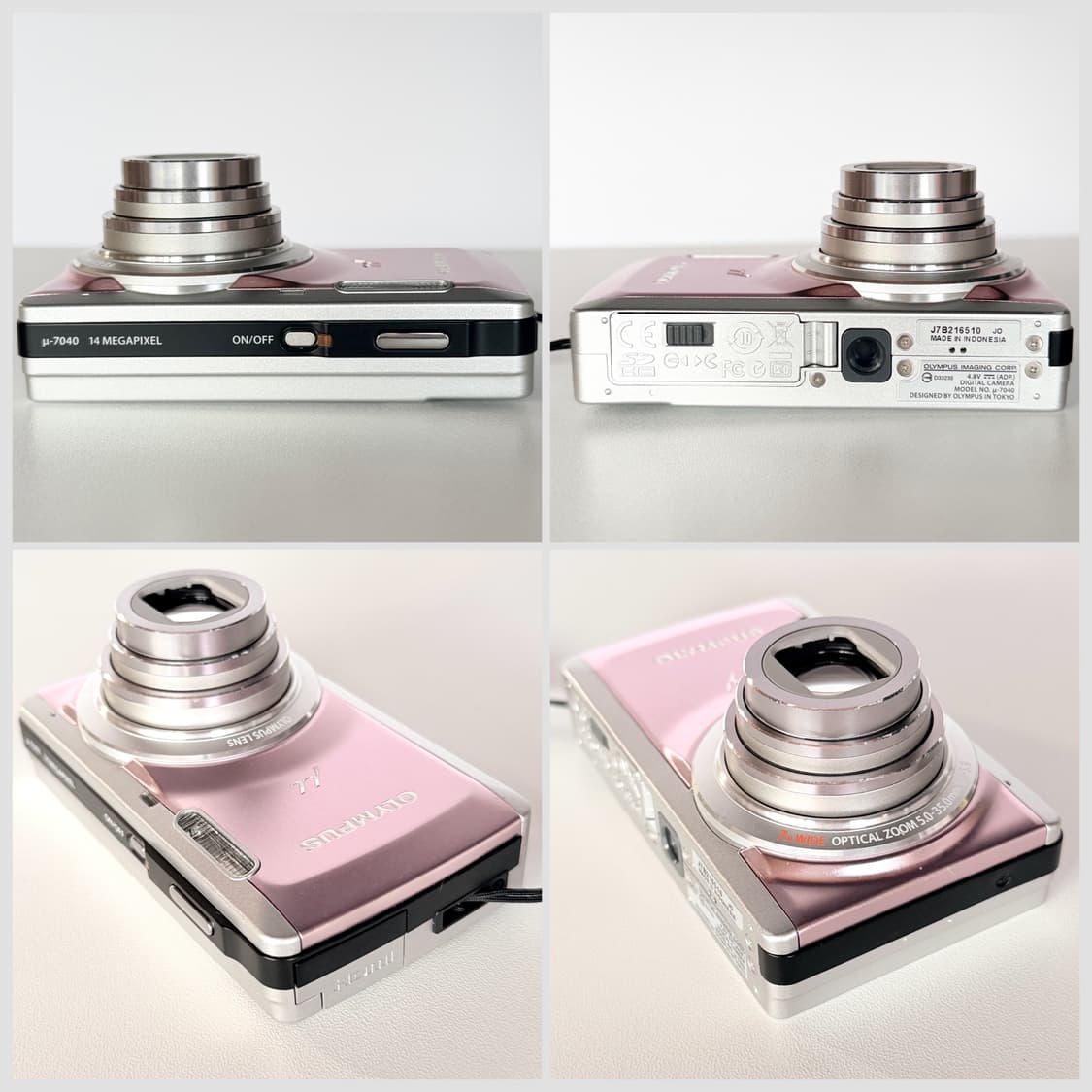 🎀하츠투하츠 유하 픽🎀미품 풀박스 올림푸스 뮤7040 핑크 상품이미지8