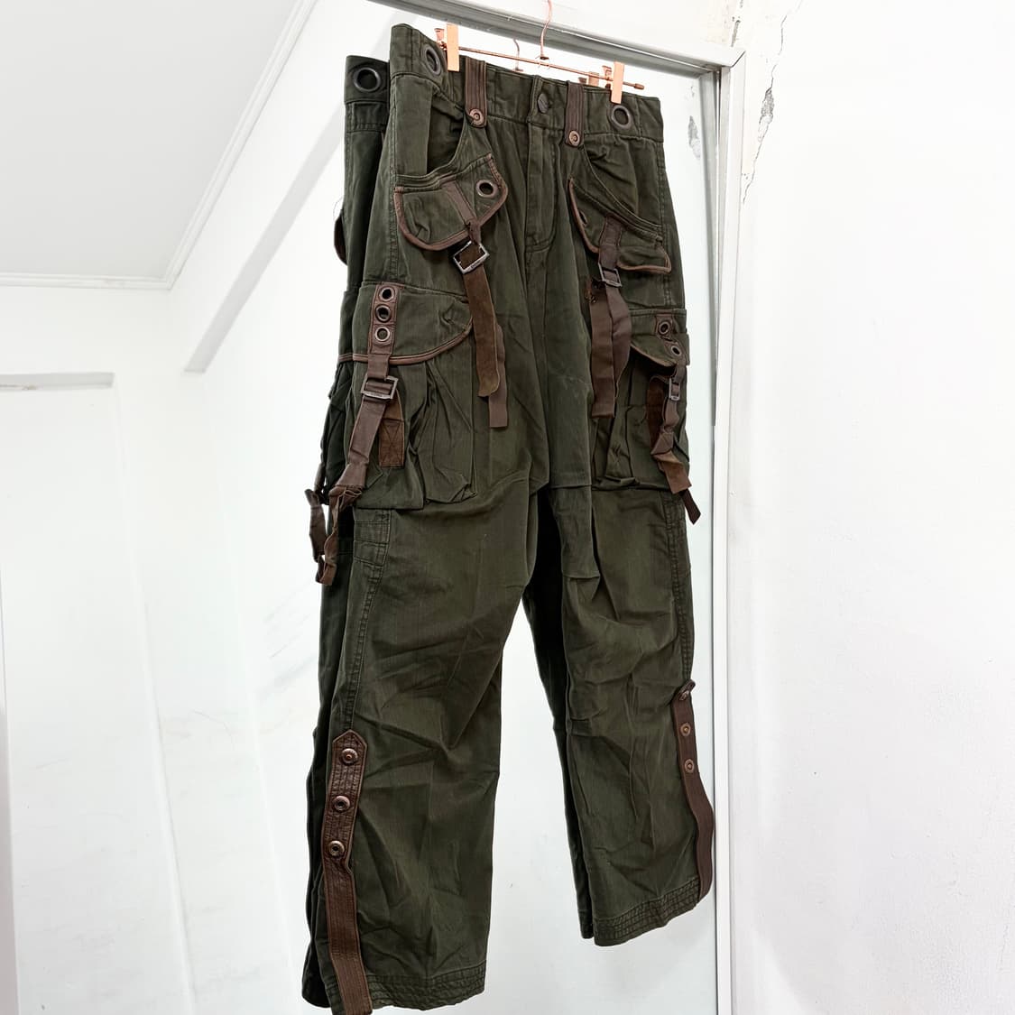 DOHC 본디지 멀티포켓 와이드 카고 팬츠 상품이미지4