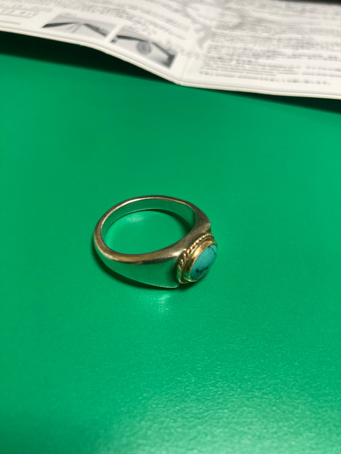 퍼스트애로우즈 18k 터키석 반지 19호 상품이미지3