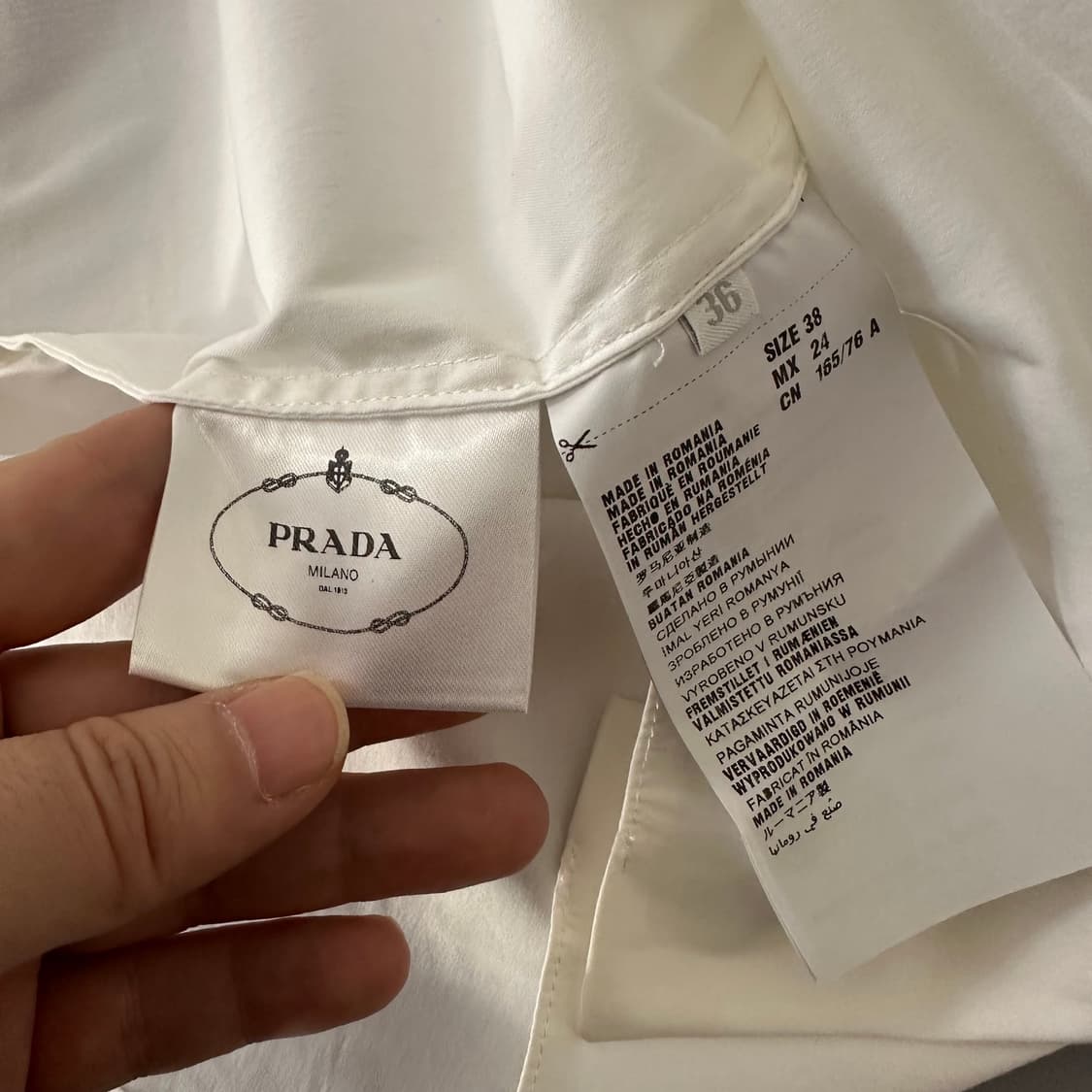 프라다 prada 디테일 블라우스 상품이미지7