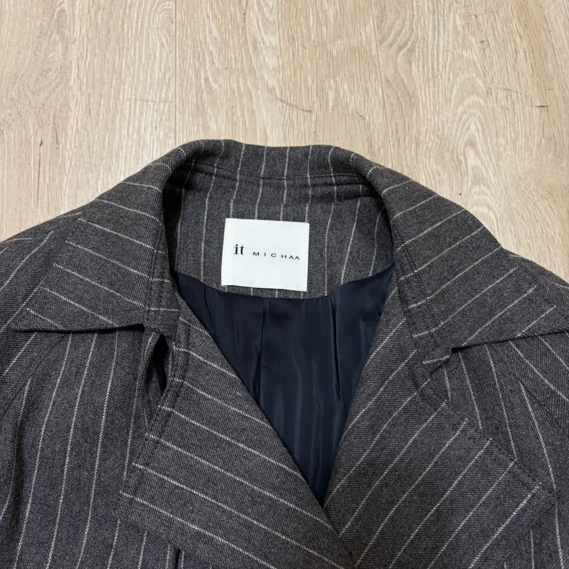 잇미샤 여성 스트라이프 더플 트렌치코트 88-165  상품이미지5