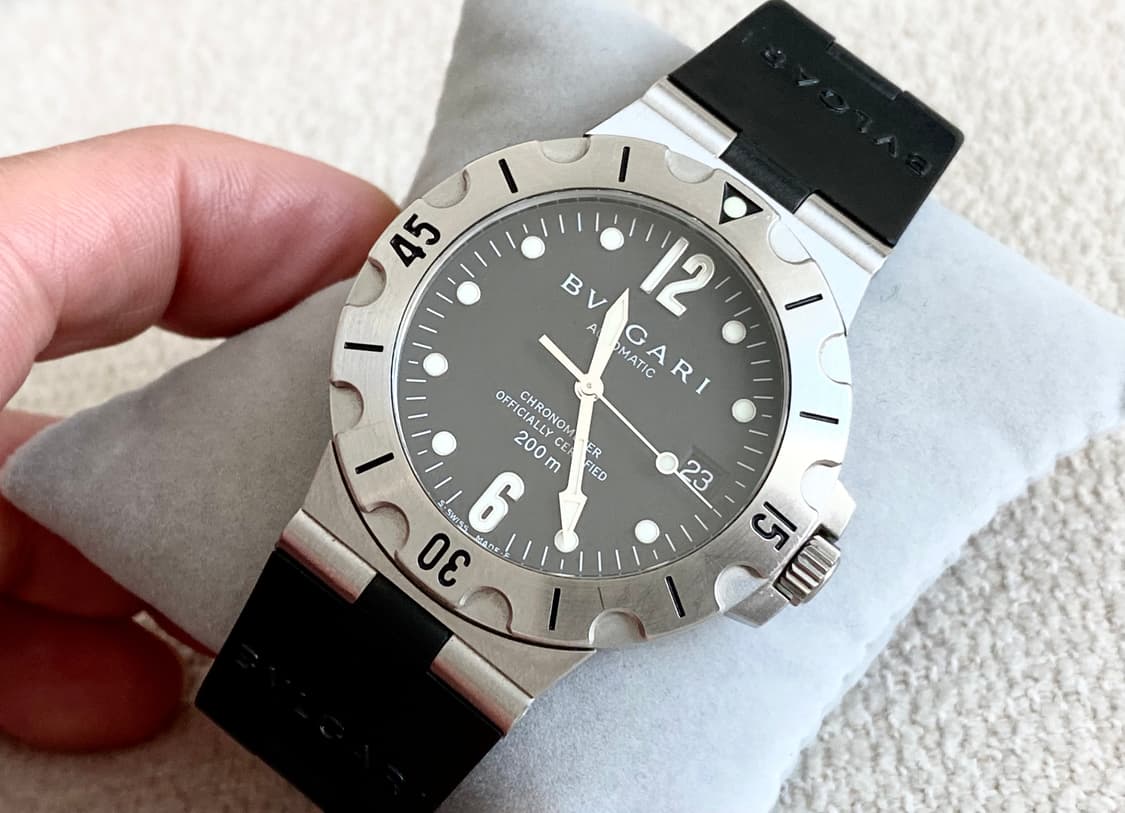 불가리 디아고노 스쿠버 SD38S 오토메틱 38mm 러버타입 상품이미지1