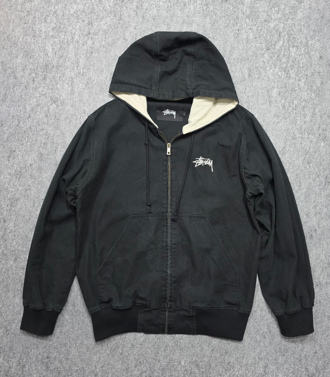 스투시 스탁로고 액티브 워크웨어 후드집업 자켓 1사이즈 상품이미지1