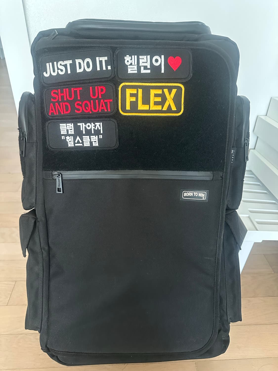 본투윈 B1 BACKPACK PATCH VER 헬스가방 (블랙) 상품이미지1