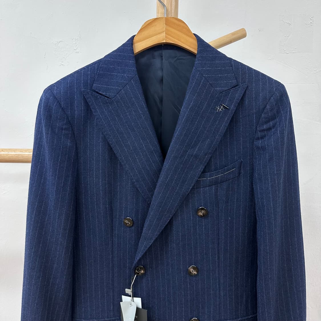 (새상품) 코모도 남성 스트라이프 더블 블레이저 자켓 90-95 J28 상품이미지2