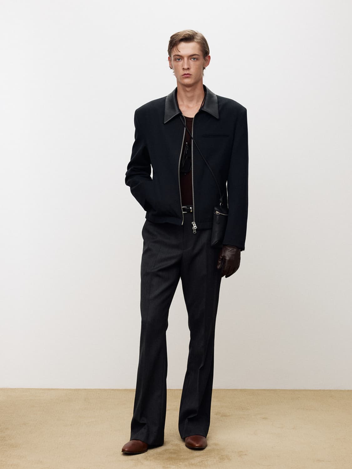 토니웩 25FW 레더 울 자켓 상품이미지2