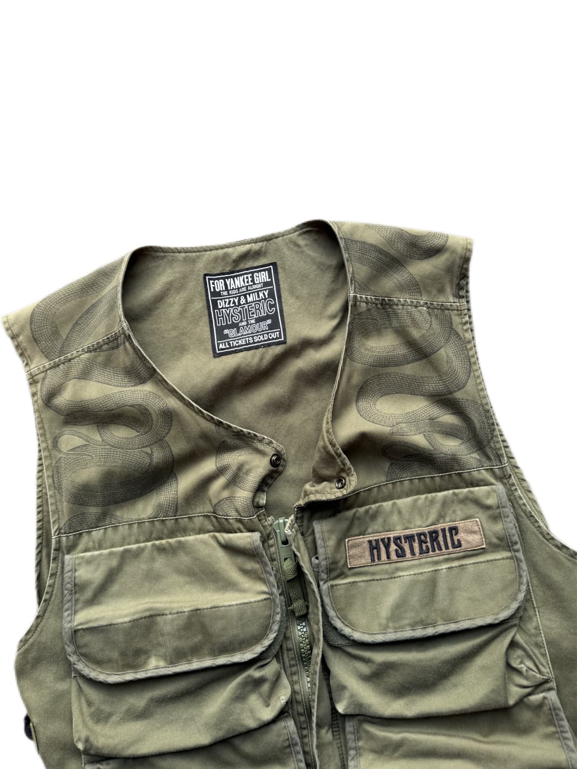 히스테릭 글래머 스네이크 루프 라디오 베스트 F(L) 상품이미지3