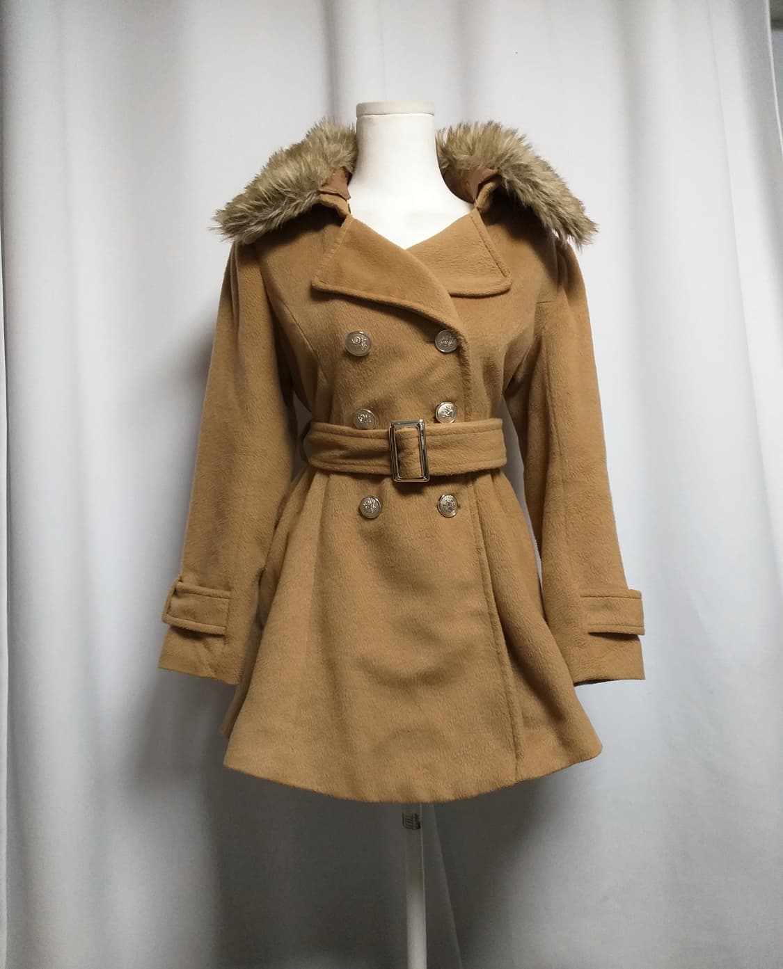 빈티지 퍼코트 히메라떼오네갸루 캐캐체 핀터깔 달천 대장 y2k자켓 펑크 상품이미지1