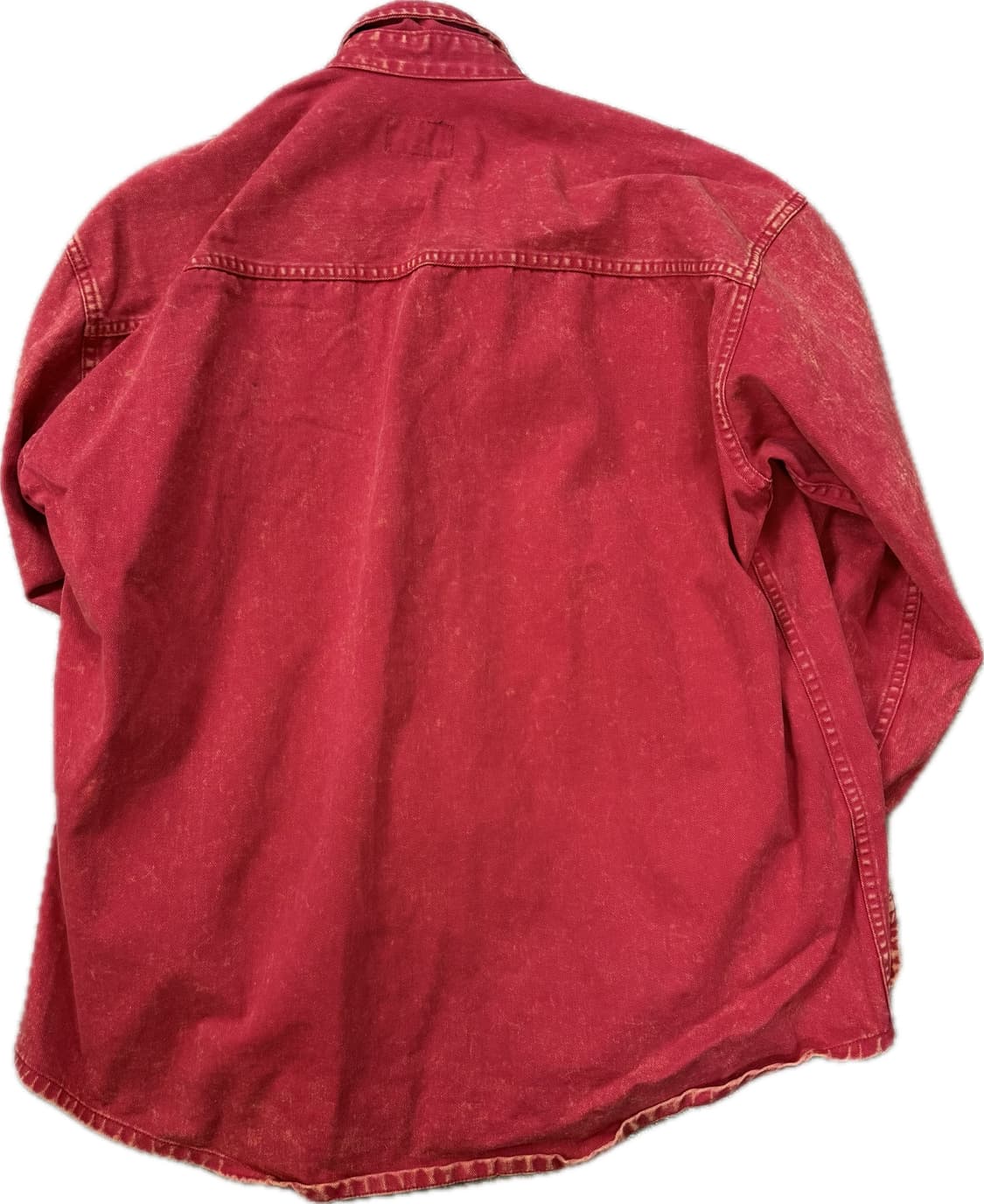 위캔더스 레드 워싱 셔츠 L 상품이미지2