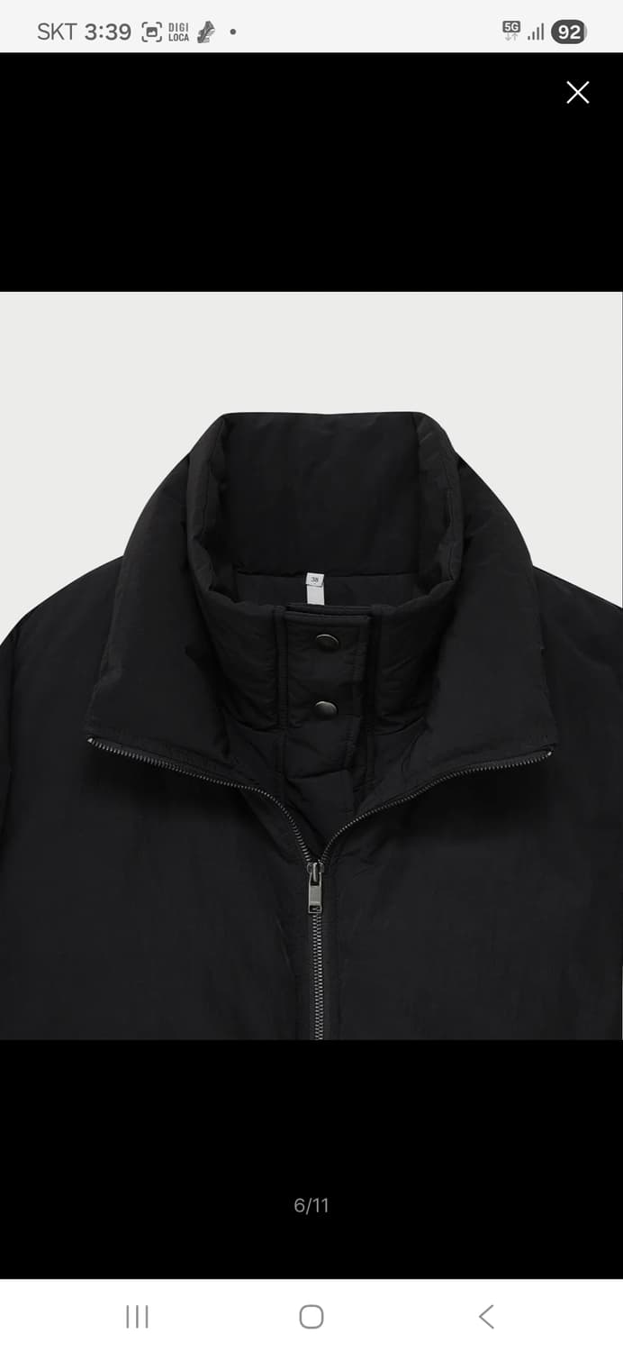 노이어 크롭 레이어드 푸퍼 자켓 36사이즈 상품이미지5