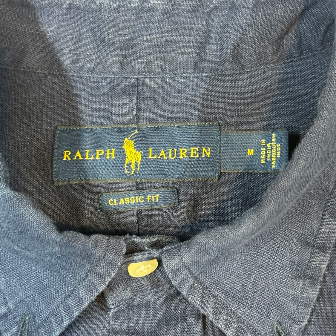 M) 폴로 랄프로렌 클래식핏 네이비 린넨 셔츠 상품이미지6