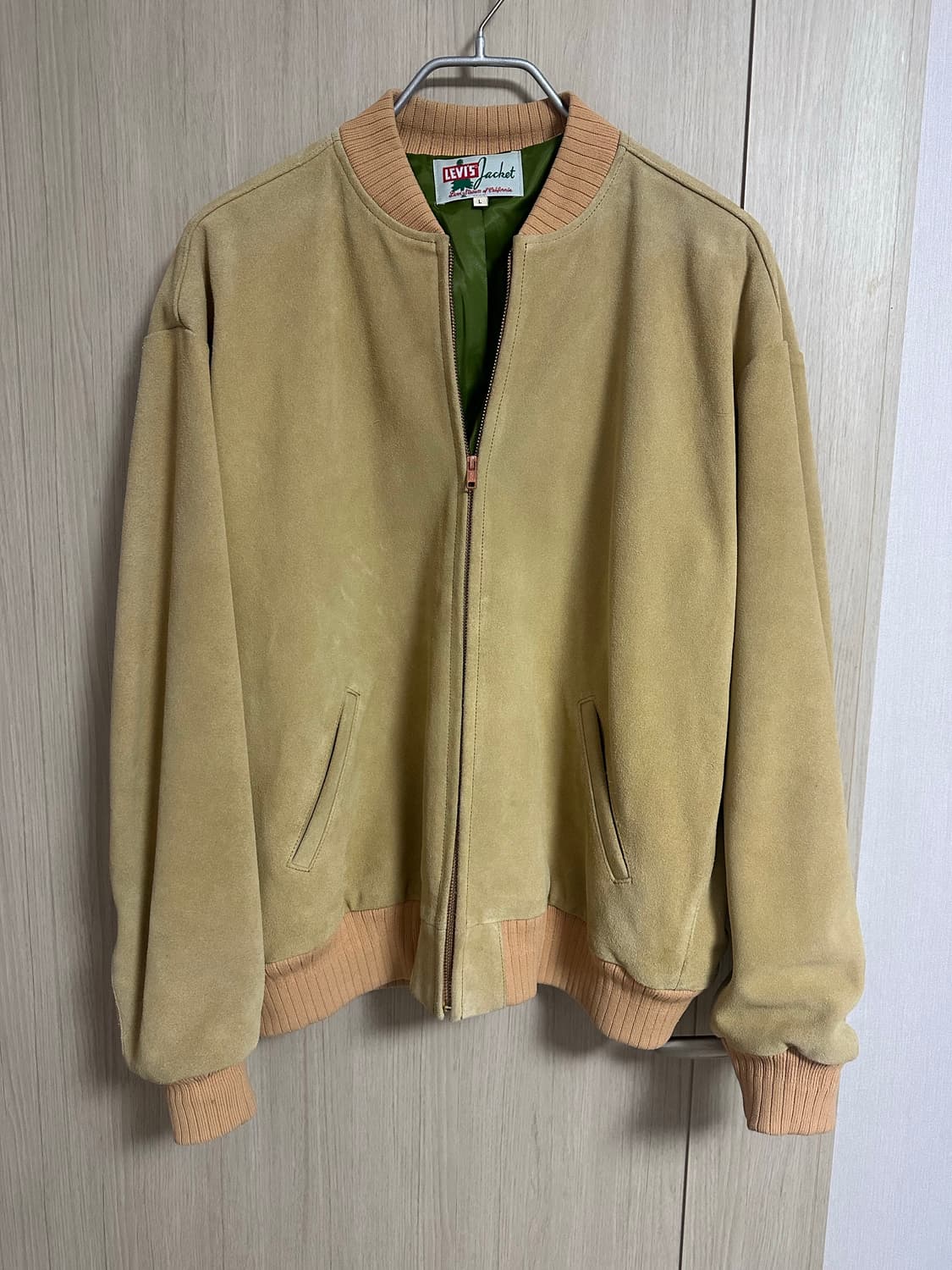 L size) LVC 루즈 스웨이드 봄버 상품이미지3