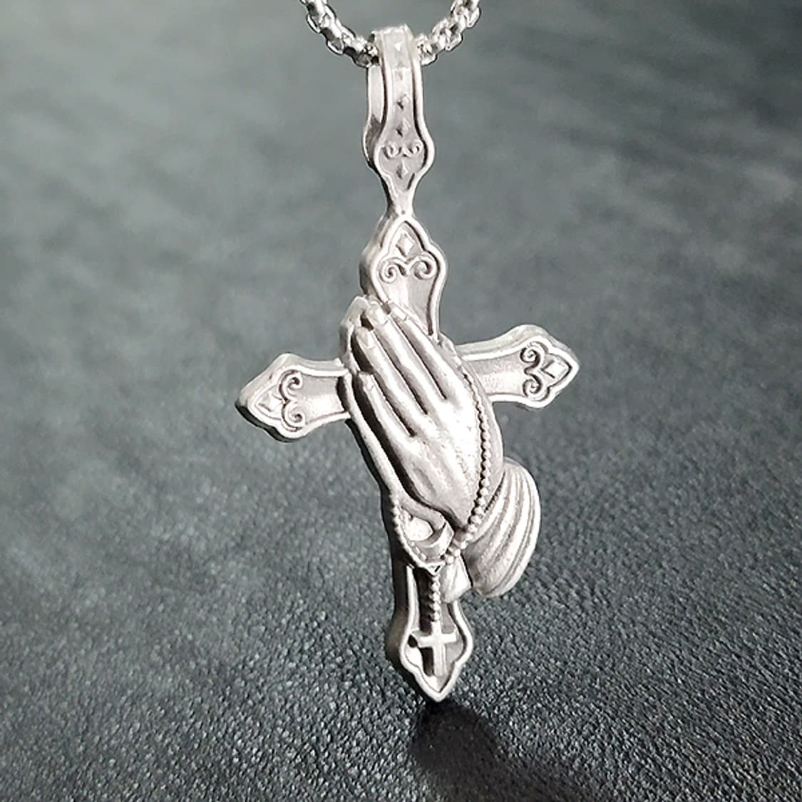 크리스찬 메시아 주석 천주교 기독교 펜던트 클래식 예수 남자 목걸이 상품이미지7