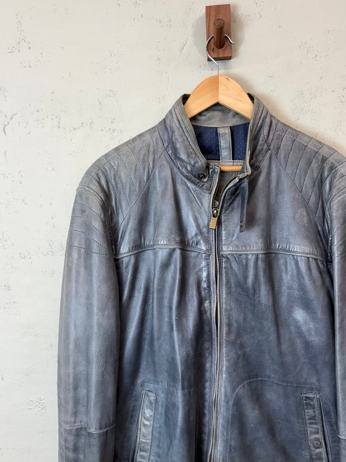 마시모두띠 빈티지 레더 자켓 상품이미지5