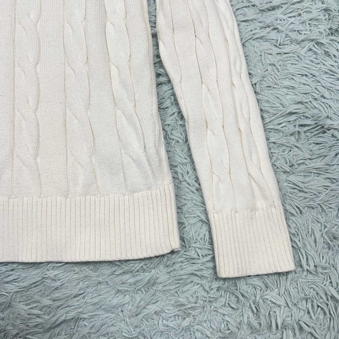 타미힐피거 여성 PIMA코튼 케이블 니트 스웨터 S 상품이미지6