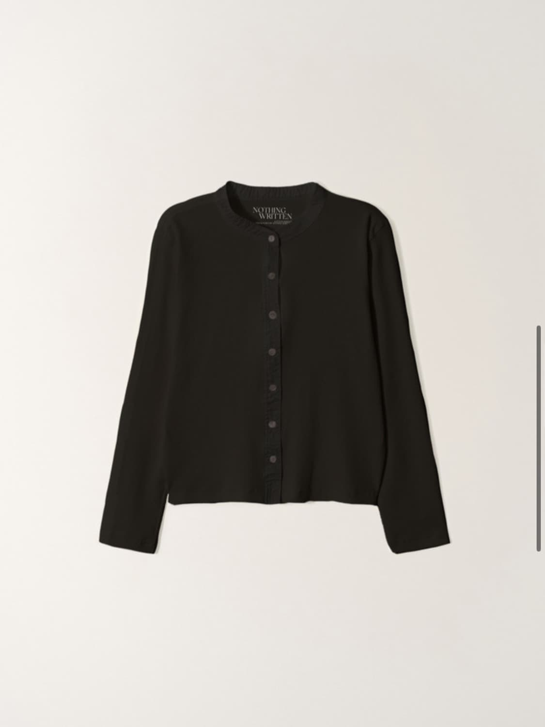 낫띵리튼 Vintage button cardigan 블랙&화이트 상품이미지2