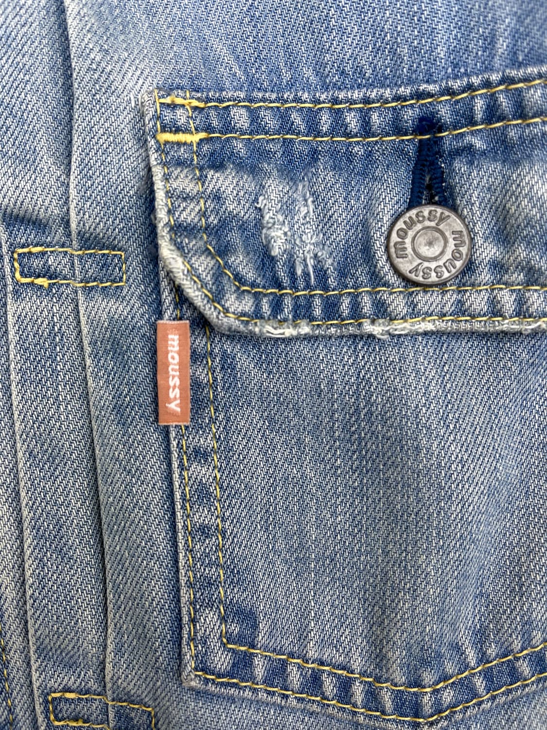 Moussy 크러쉬 데미지 데님 자켓 상품이미지7