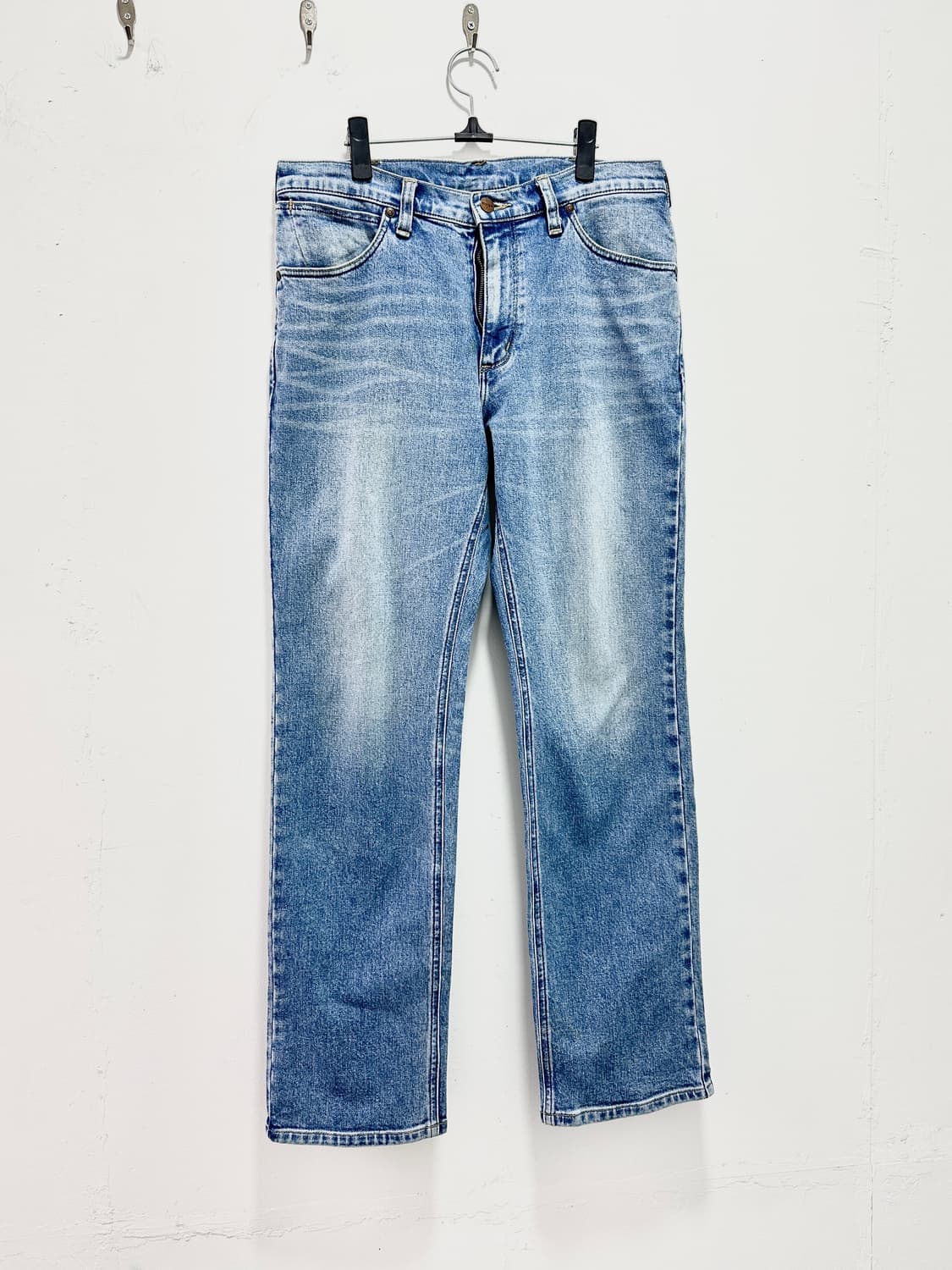 Wrangler brown leather tap denim washing 상품이미지9