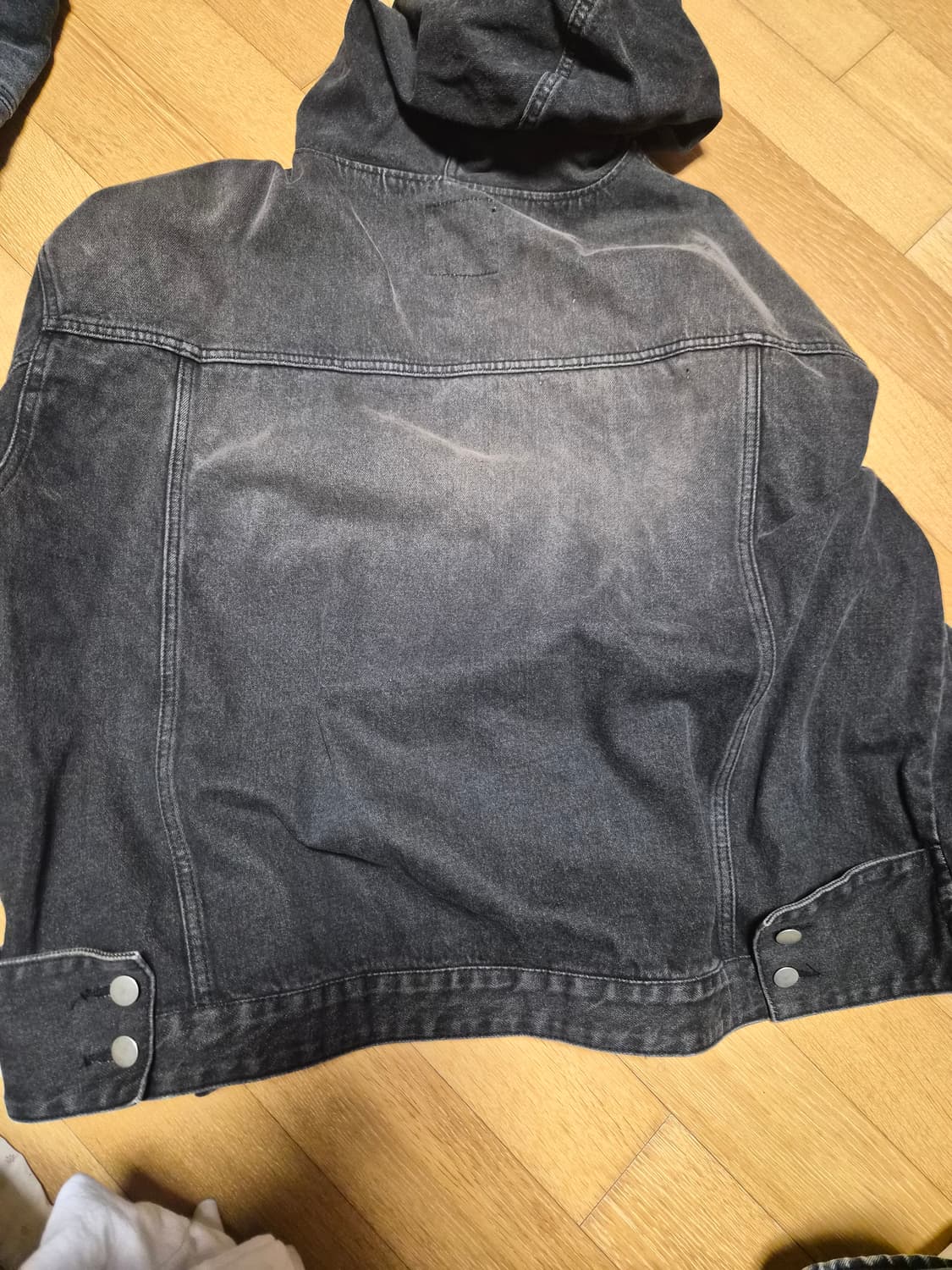 빈티지 데님 후드 집업 상품이미지2