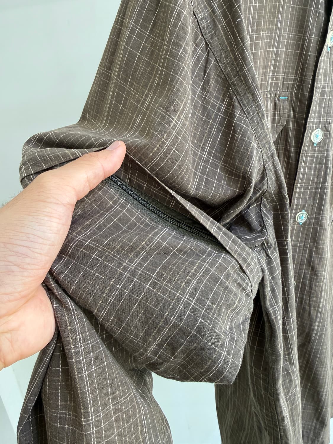 HOBO DENIM 레이어드 체크 셔츠  상품이미지4
