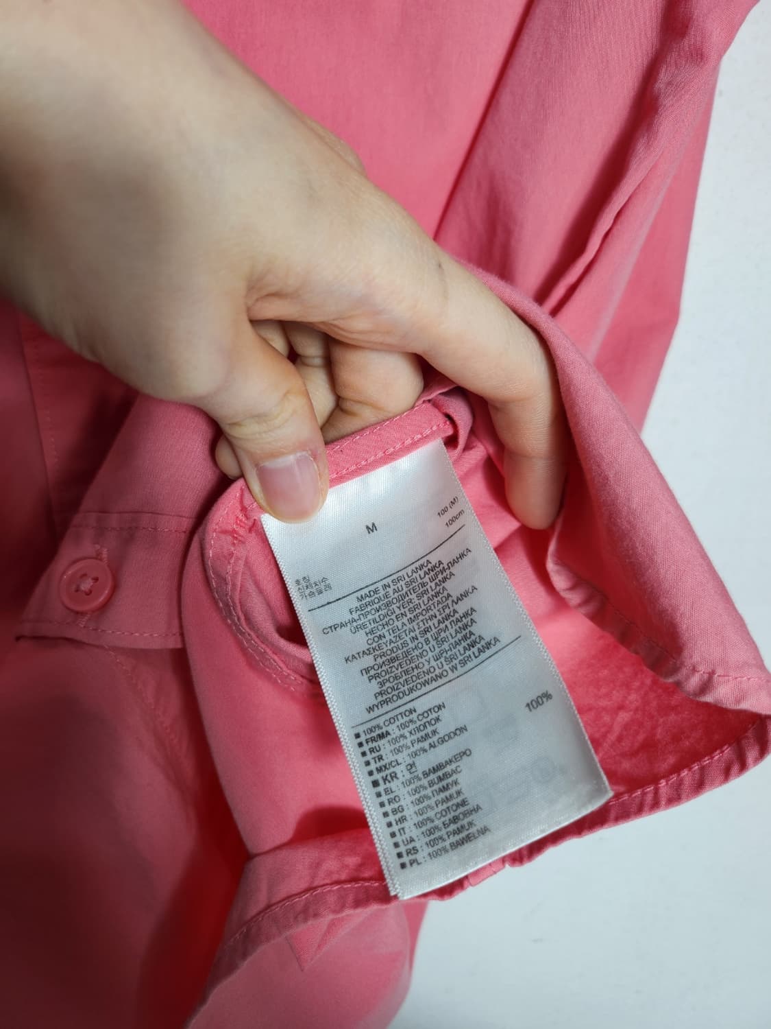 GAP 갭 오리지널 핏 핑크 셔츠 상품이미지5