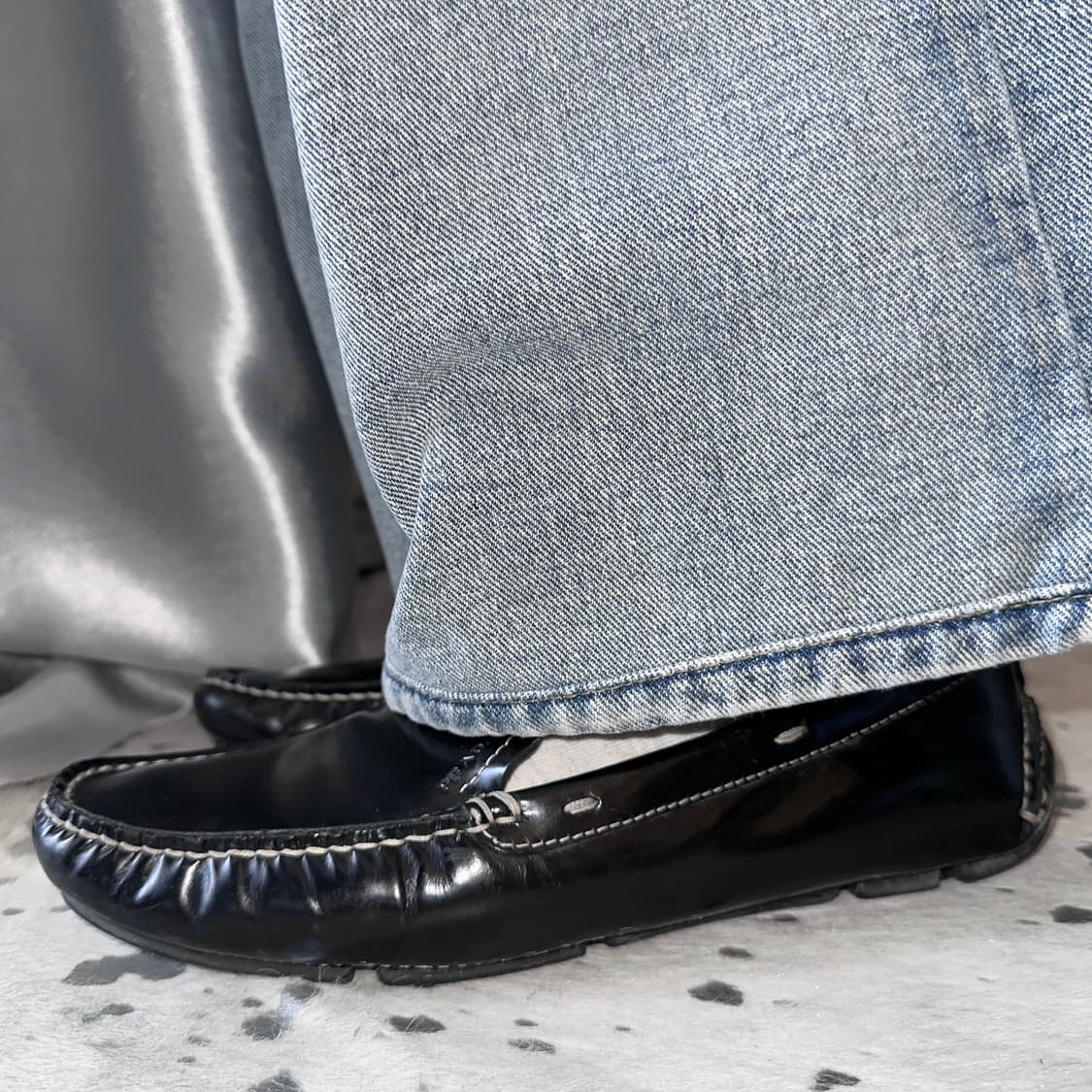 00s 빈티지 프라다 스포츠 스티치 로퍼 상품이미지7