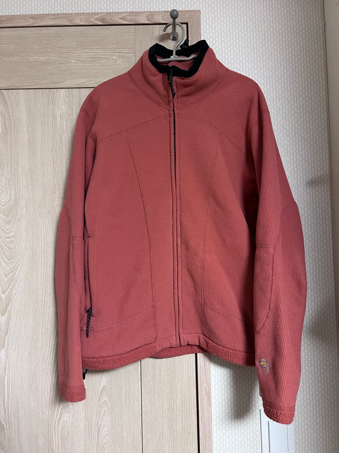 90s 마운틴 하드웨어 핑크 플리스 집업 자켓 USA 상품이미지1