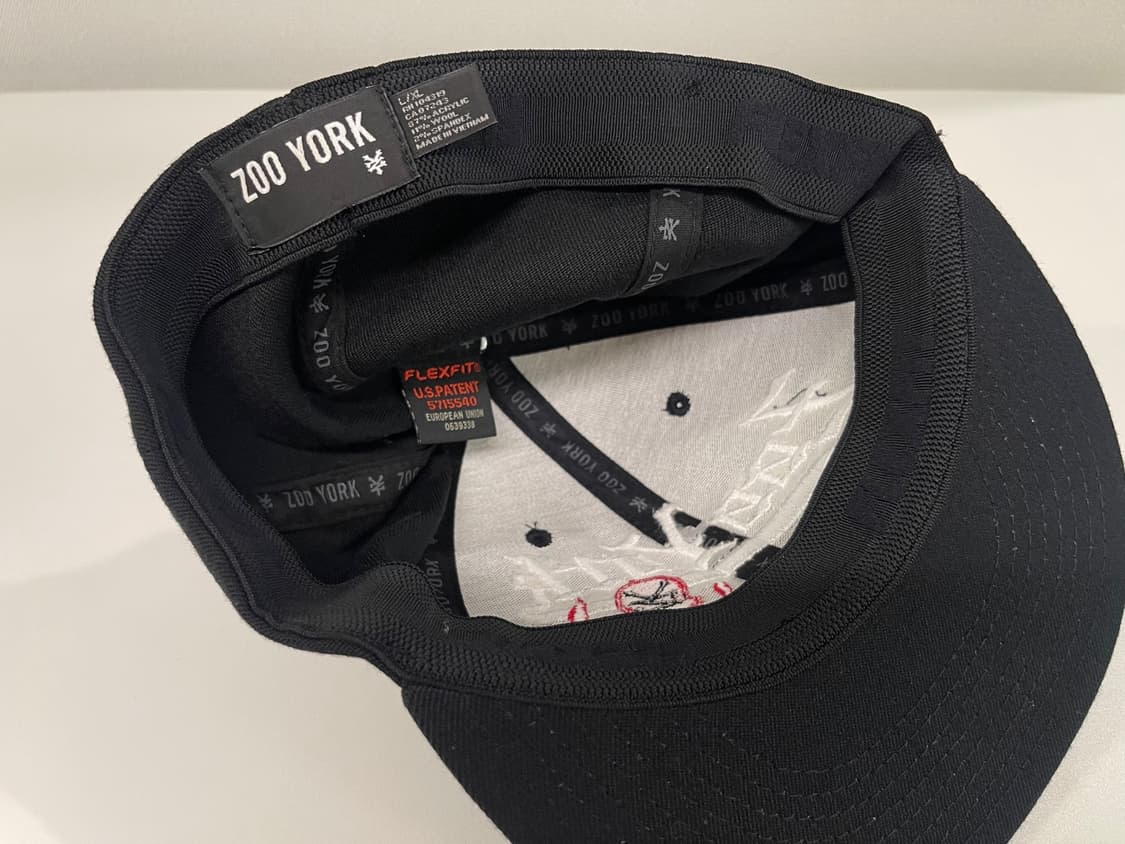 주욕 ZOO YORK 스컬 피티드 캡 블랙 상품이미지4