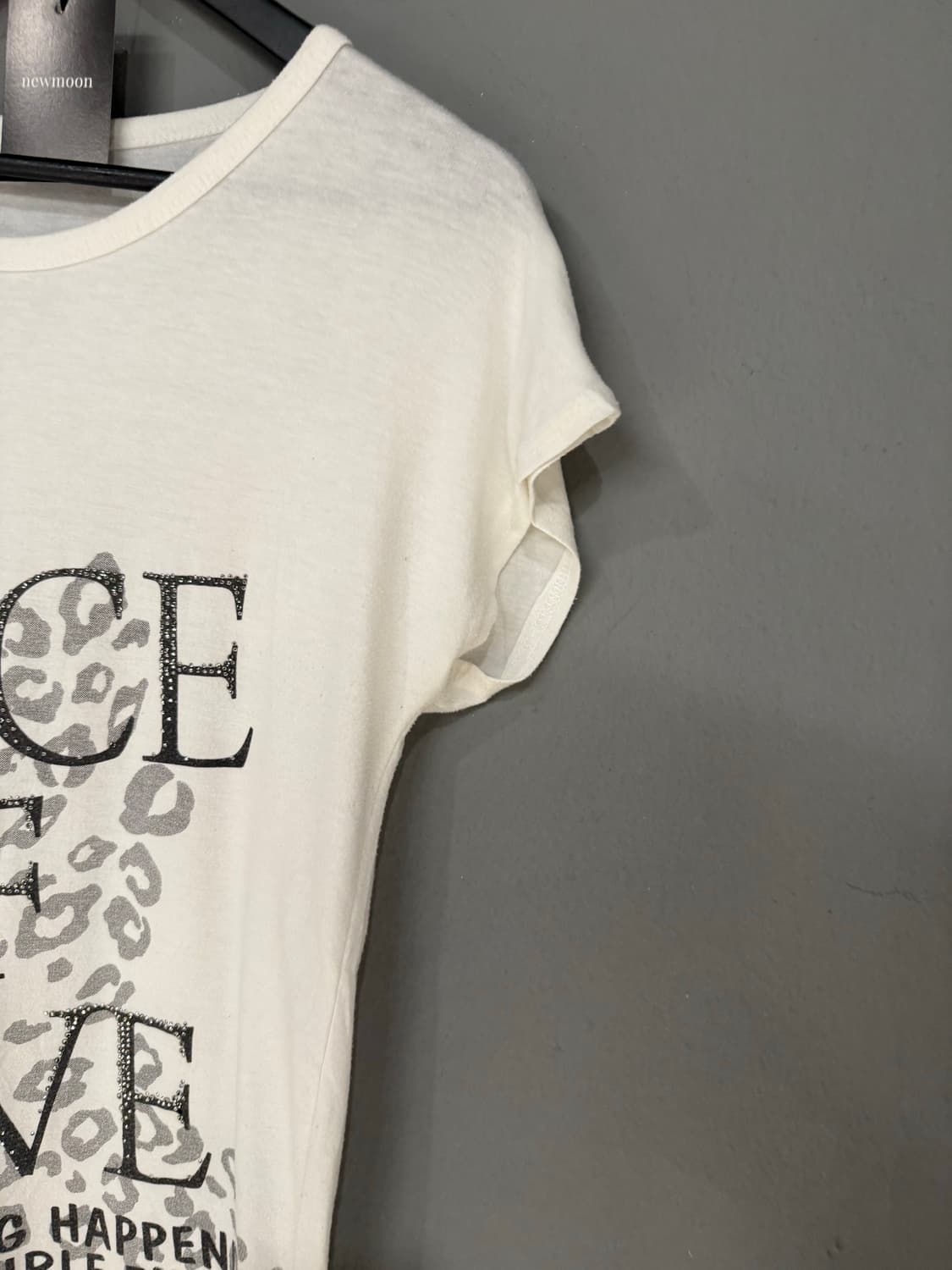 leopard pattern lettering top 상품이미지6