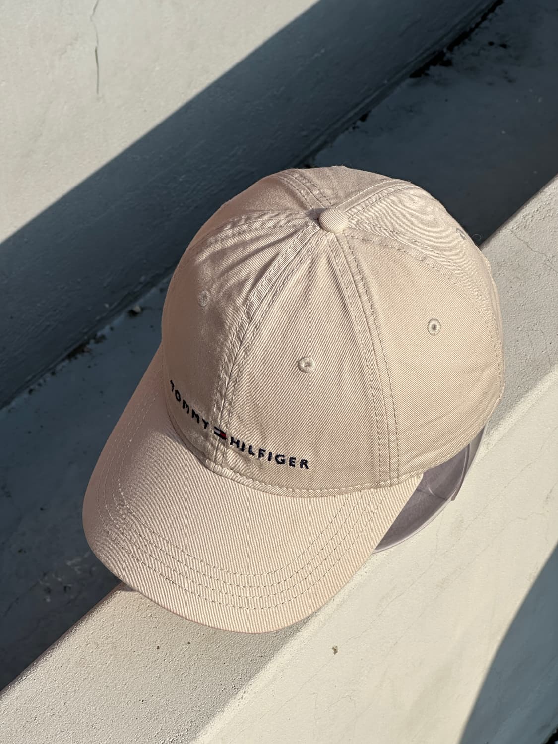 [F] 타미힐피거 로고 베이지 볼캡 모자 상품이미지2