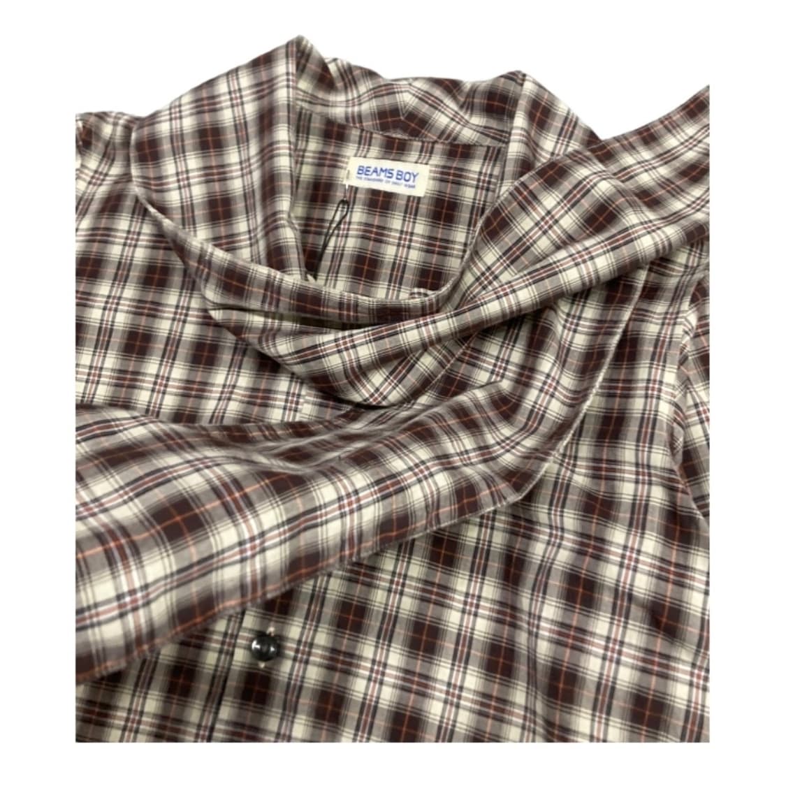 BEAMS BOY ascot collar short sleeve shir 상품이미지6