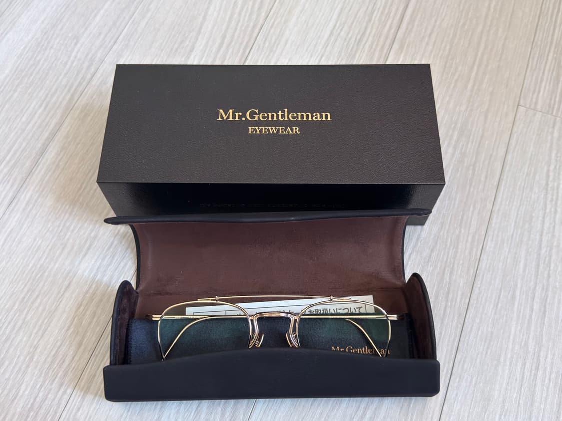 미스터젠틀맨 BRAD 투브릿지안경 col.A 유광골드 상품이미지6