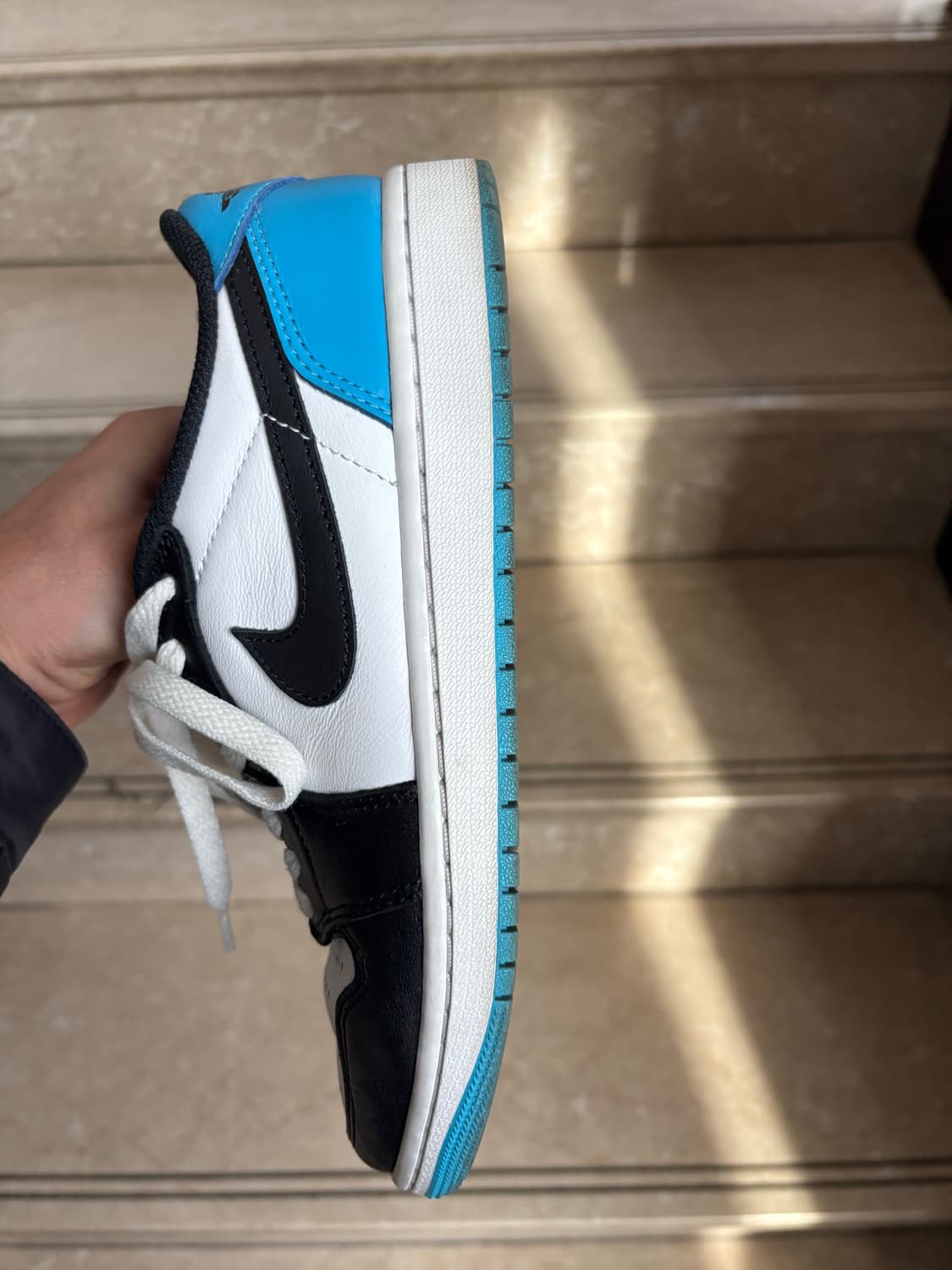 조던1 로우 파우더 블루(250) 상품이미지4