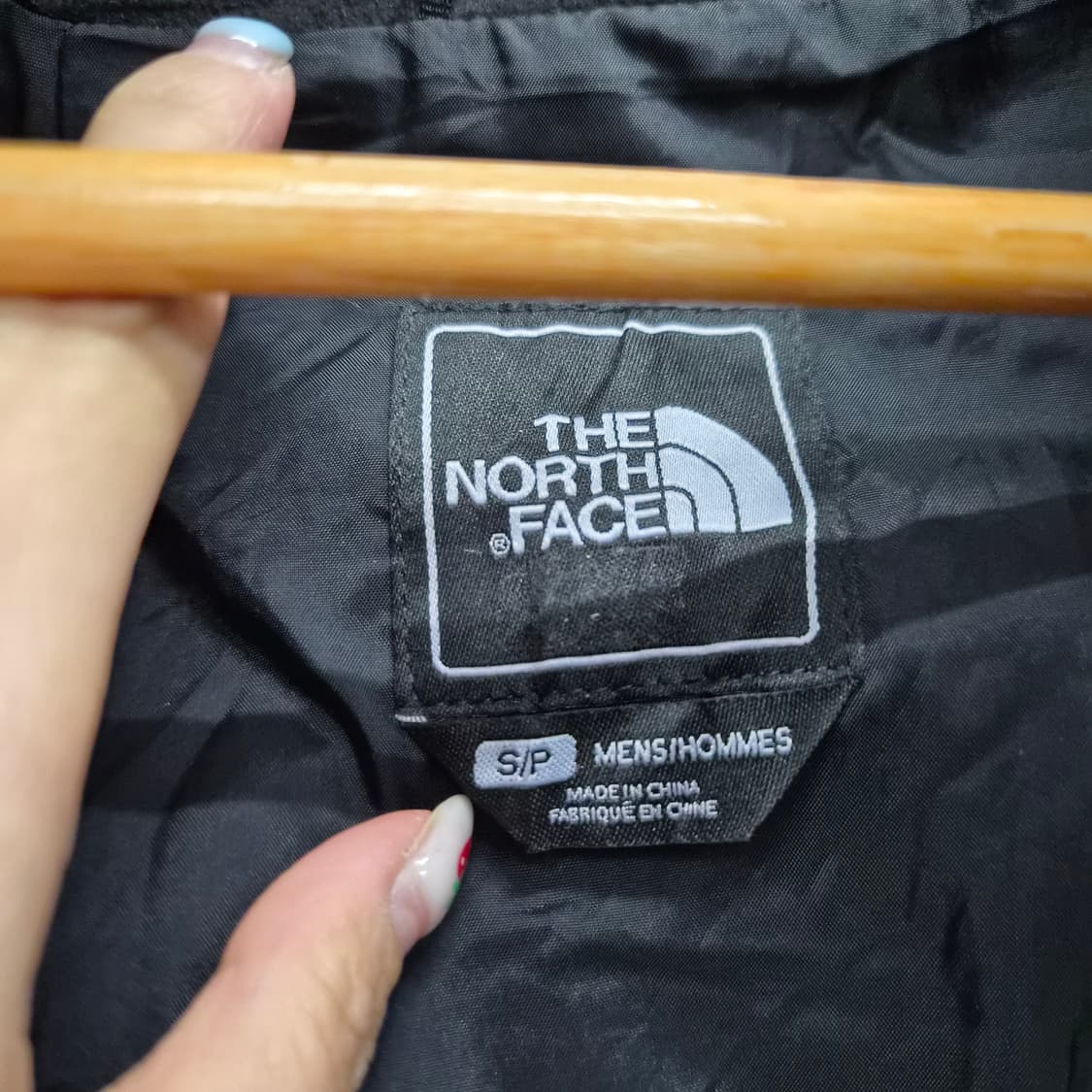 노스페이스 레드/블랙 바람막이 자켓 남성 S 상품이미지3