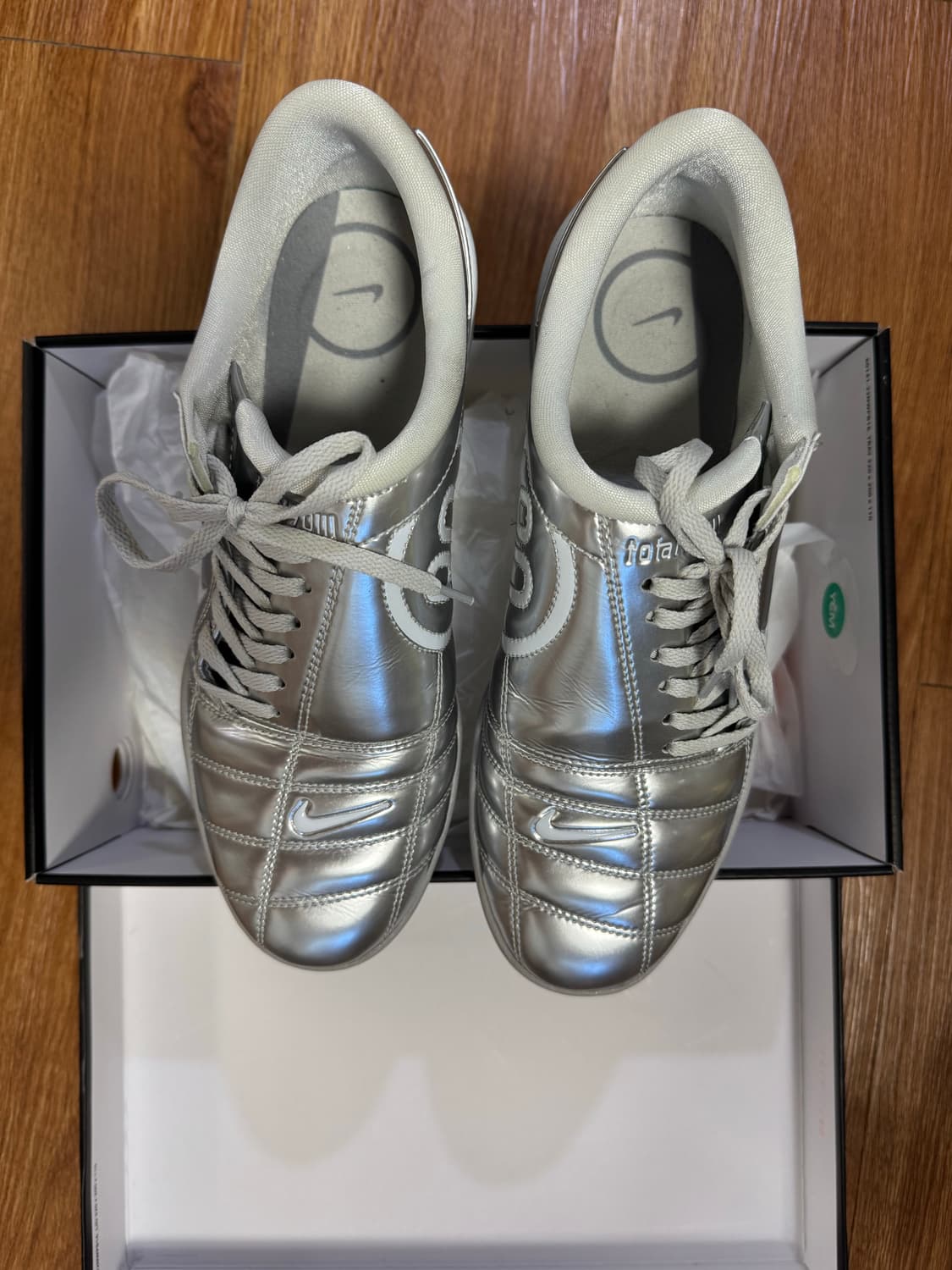 (W) 나이키 토탈 90 3 SP 메탈릭 플래티넘 화이트 270 사이즈 상품이미지3