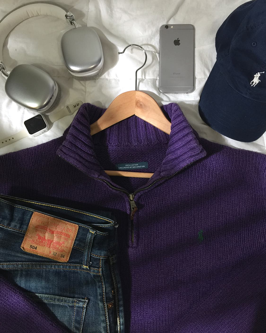 (WOMAN) 폴로랄프로렌 반집업 니트 스웨터 XL 상품이미지1