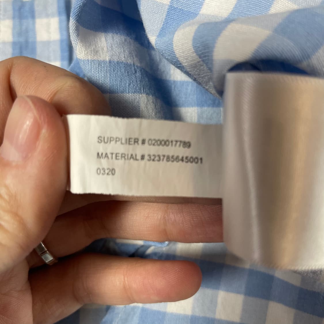 폴로랄프로렌 네이비로고 블루 깅엄 체크 셔츠 XL 상품이미지8