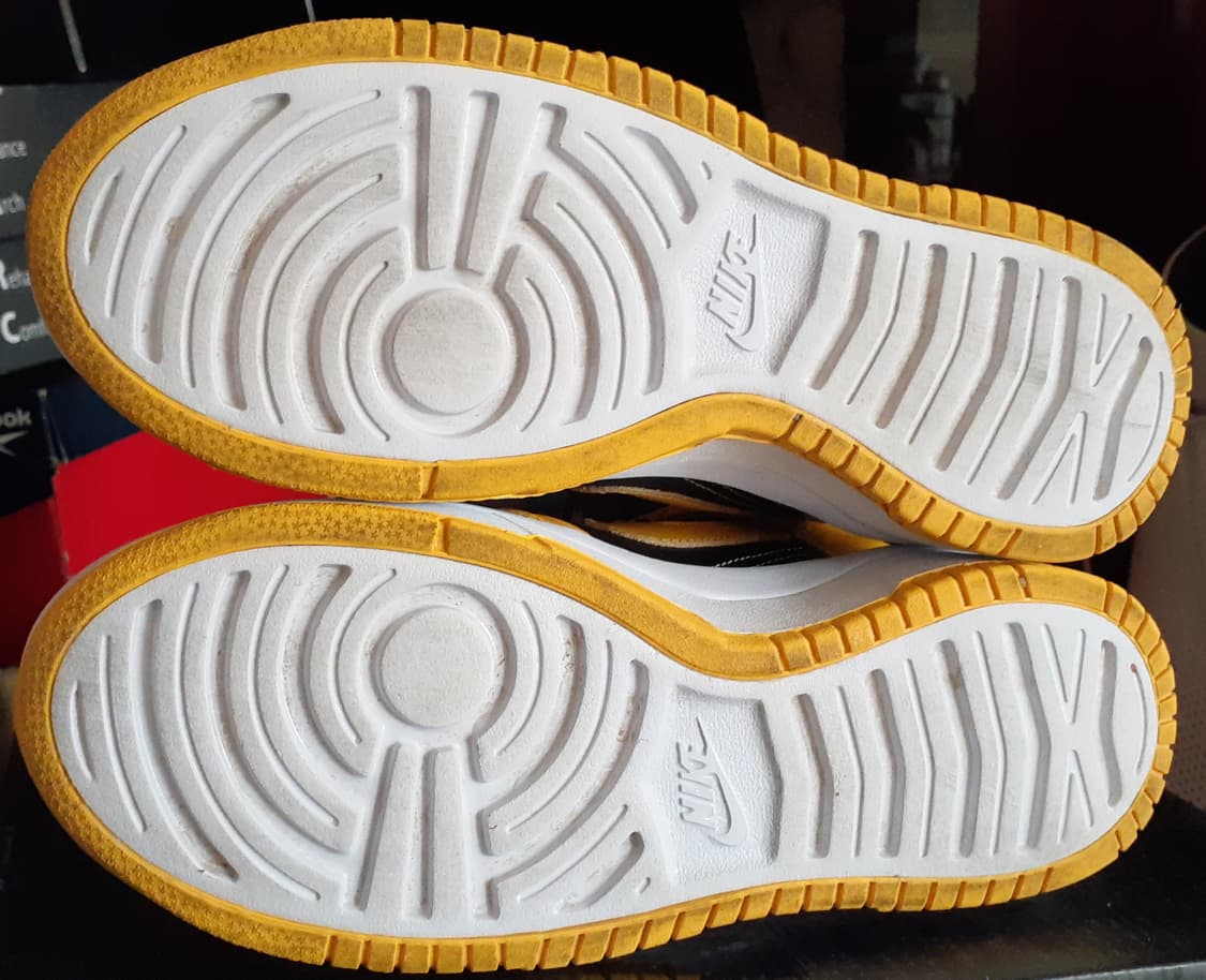 나이키 덩크 하이 업 블랙 엔 바시티 메이즈 240 상품이미지7