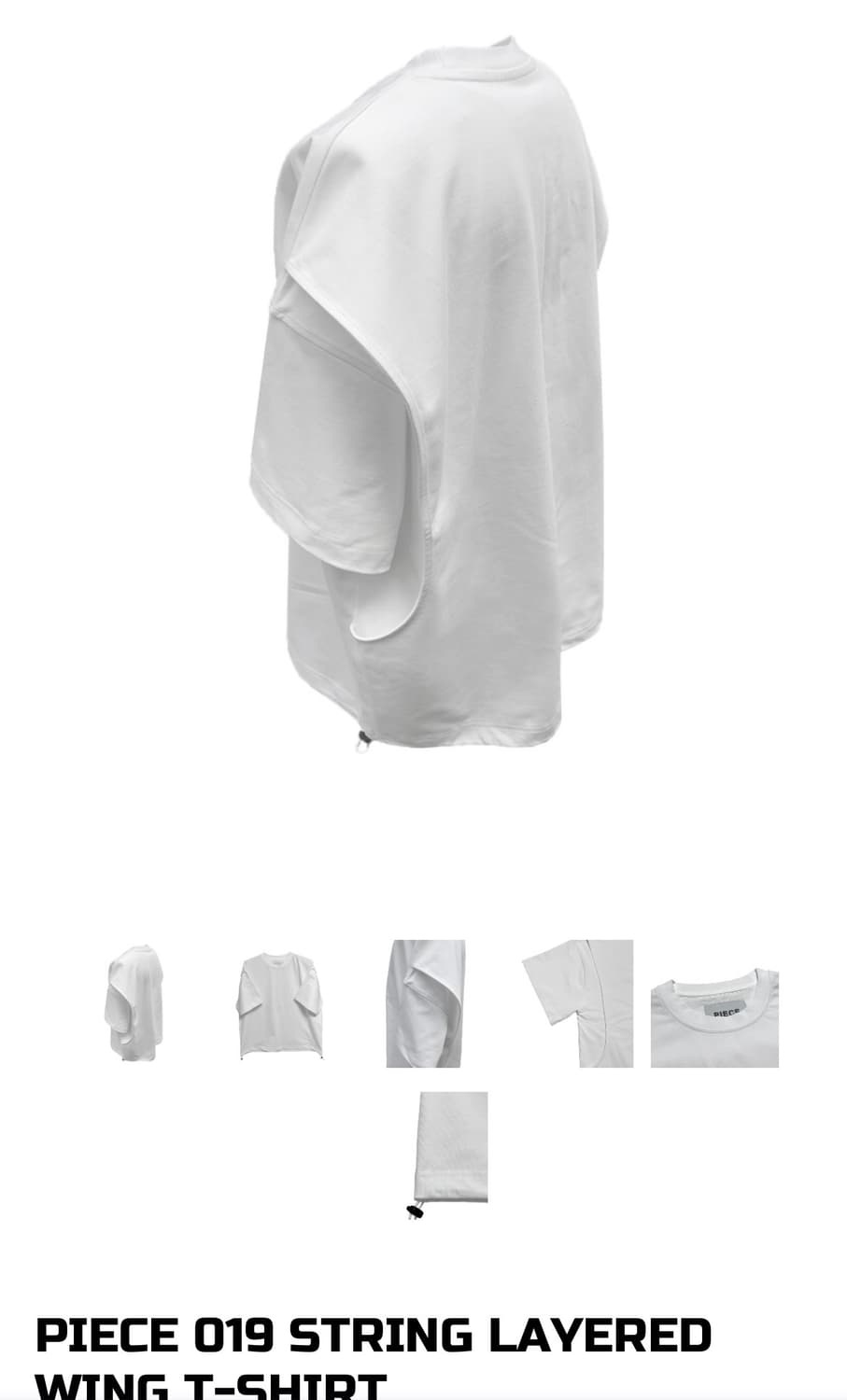 Piece wing T shirt 상품이미지1