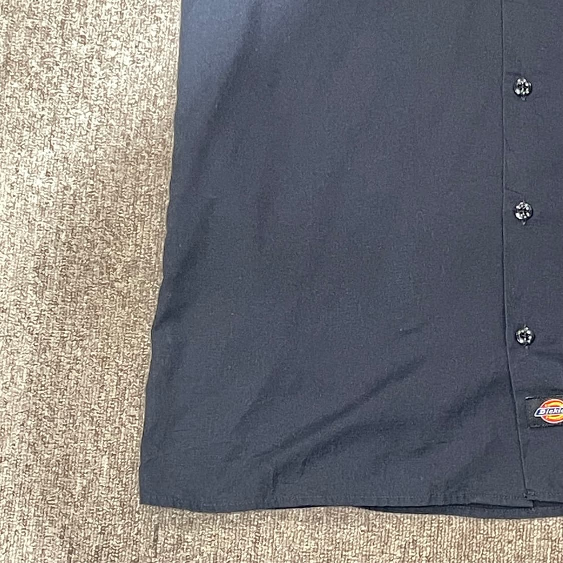 (M) Dickies 디키즈 반팔 워크 셔츠 블랙 상품이미지5