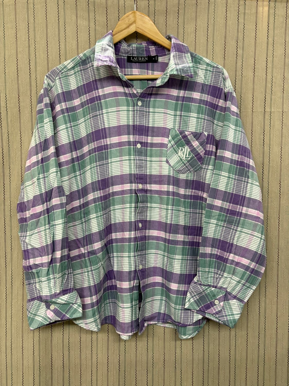 [XL] 폴로 랄프로렌 플레이드 체크 파자마 잠옷 슬립웨어 세트 상품이미지1