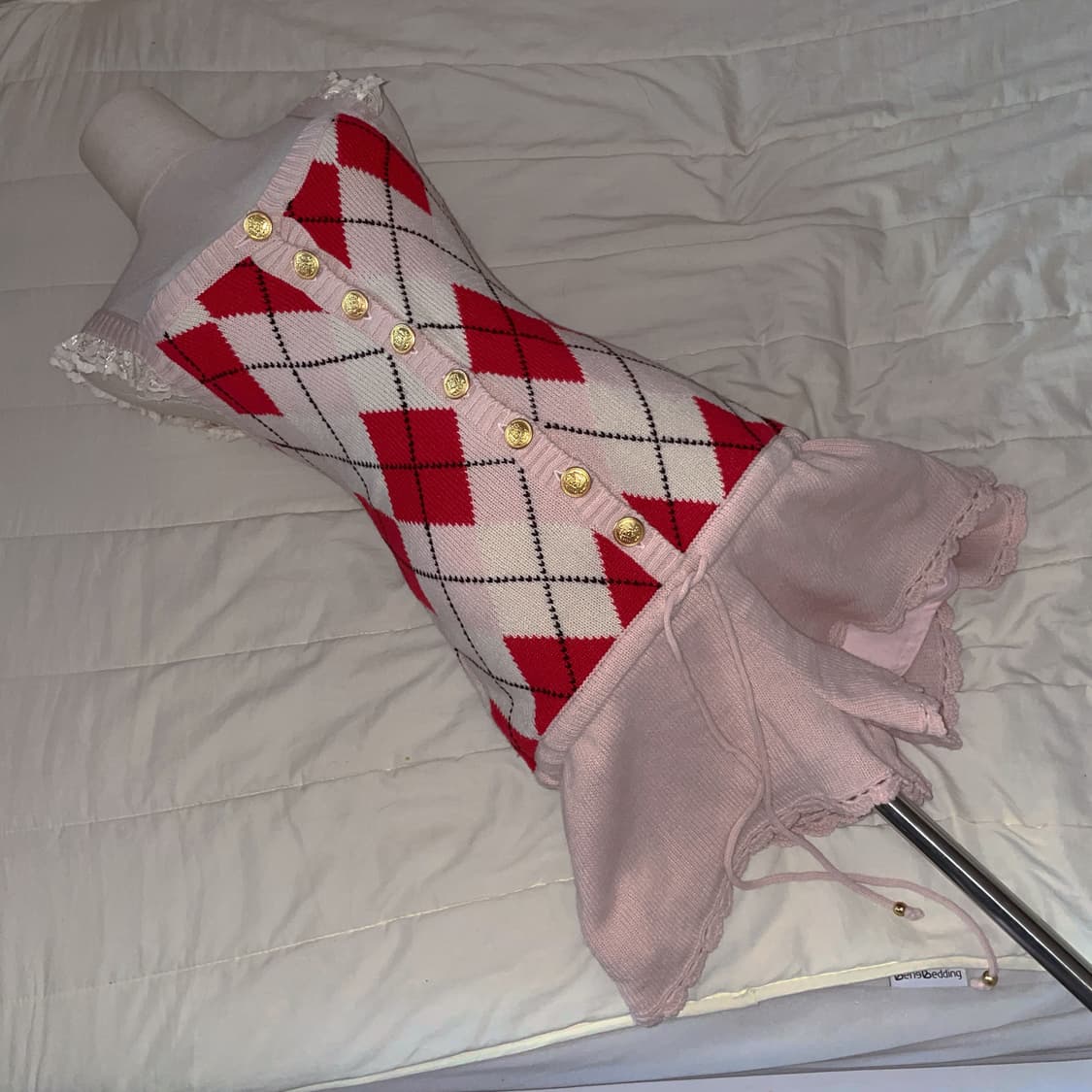 lizlisa 리즈리사 점프수트 큐롯 오네갸루 히메갸루 리즈리사 아가일 상품이미지2