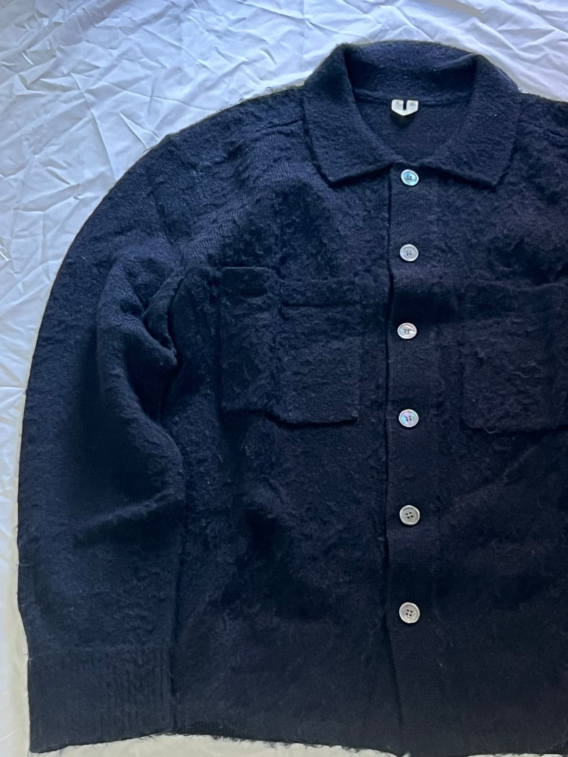 아르켓 울 셔츠 가디건 M 상품이미지2