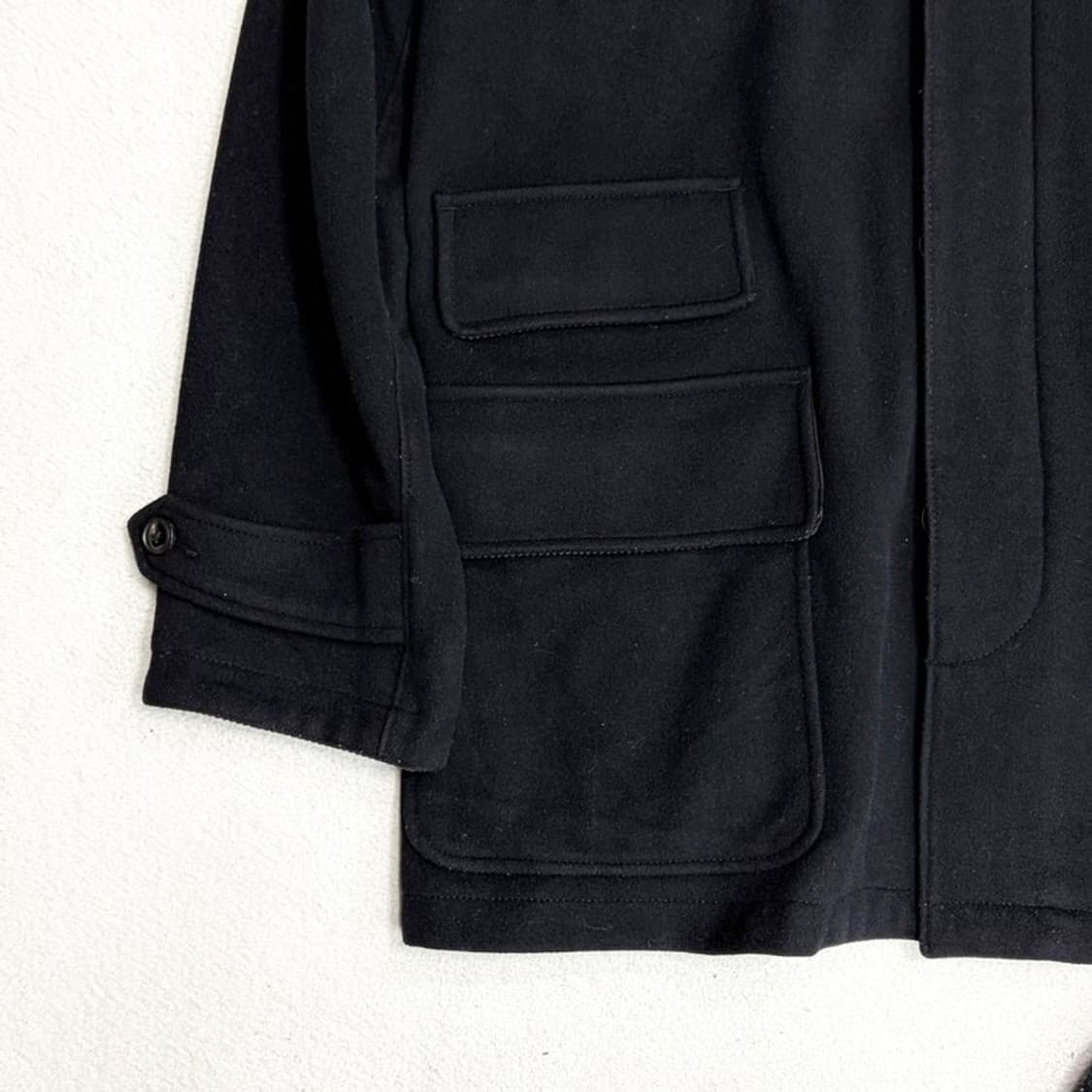 POLO 블랙 투웨이 울 카코트 L 상품이미지3