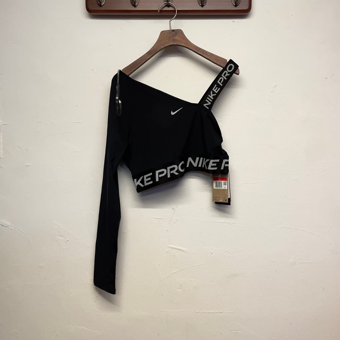 나이키 (우먼) 프로 하프 암 크롭 롱 슬리브 상품이미지1